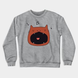 Singing cat Crewneck Sweatshirt